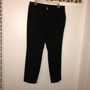 Black full length dress pants